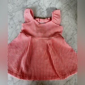 Janie and Jack Coral and White Dress